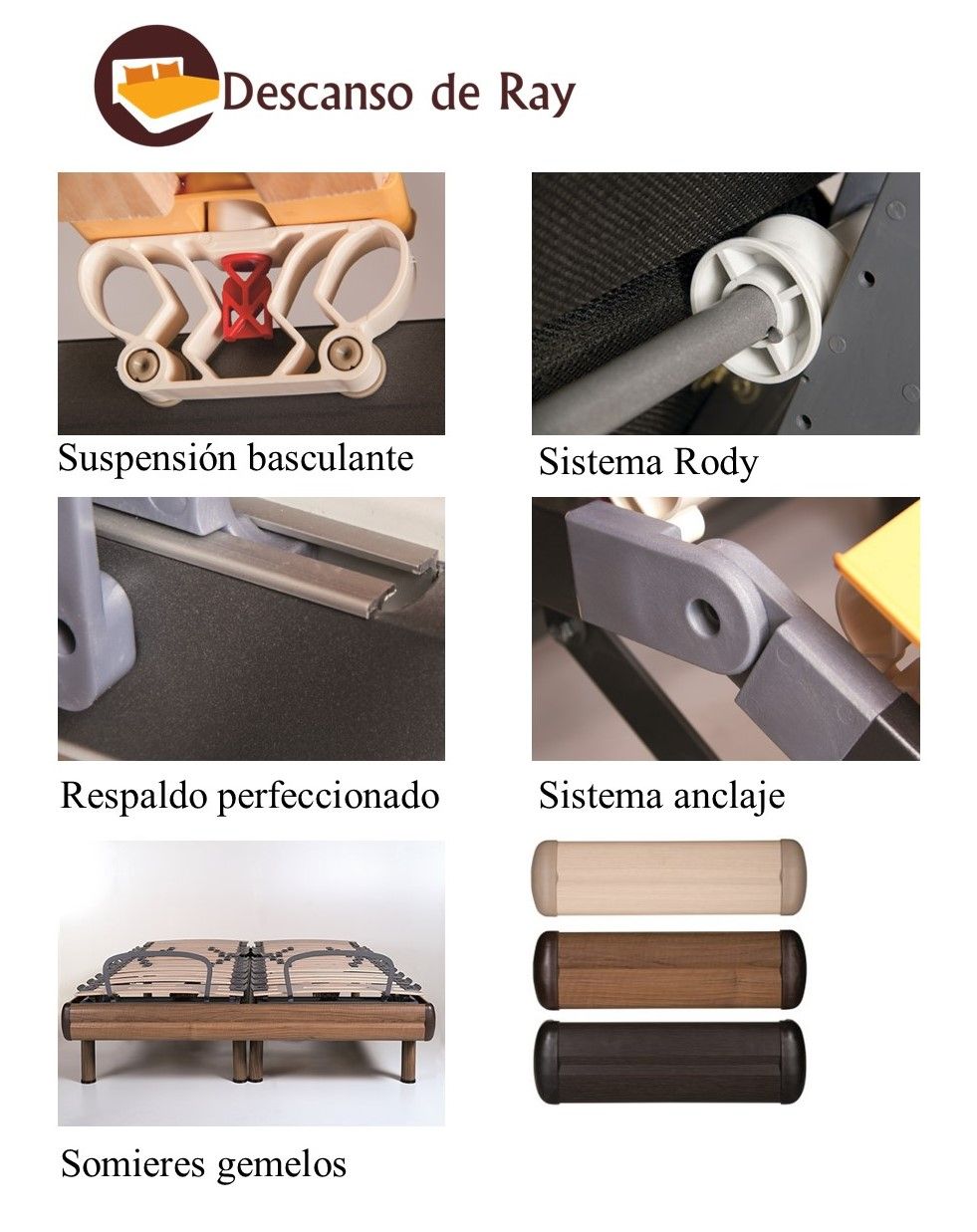 Cama Olas detalles